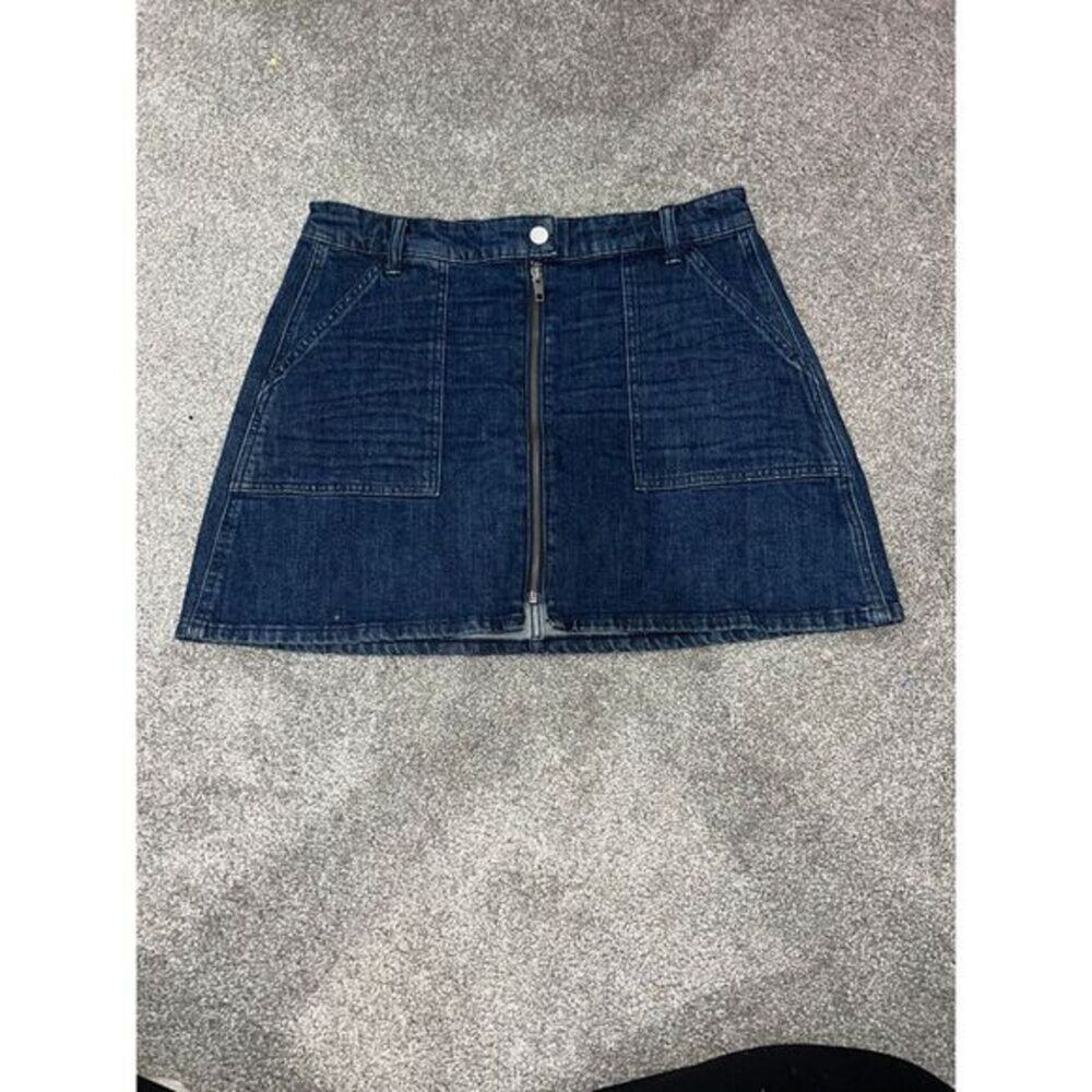 Madewell denim mini skirt with zipper size‎ 8 (30)